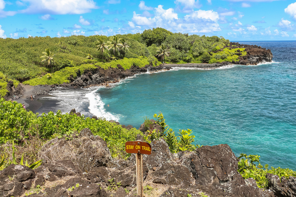 best black sand beaches